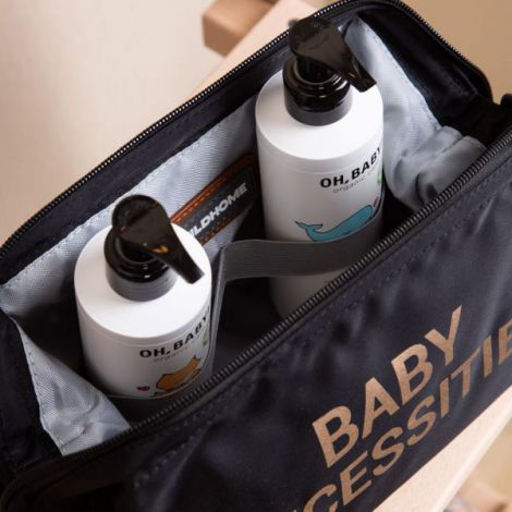Geanta de toaleta Childhome Baby Necessities Negru - poza 2