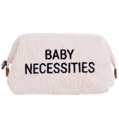 Geanta de toaleta Childhome Baby Necessities Teddy Alb - poza 1