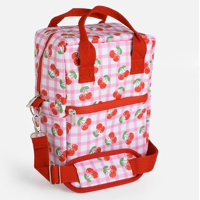 Geanta Izoterma pentru alimente si bauturi,imprimeu Cirese, 6 litri,21x13x27 cm