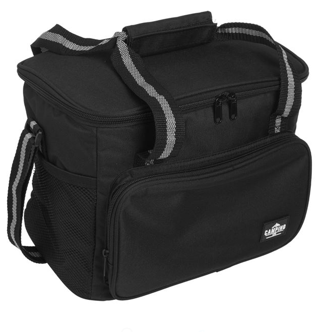 Geanta izoterma pentru alimente si bauturi, neagru,31x19x23 cm,13.5 litri