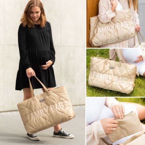 Geanta matlasata Childhome Family Bag Bej - poza 4