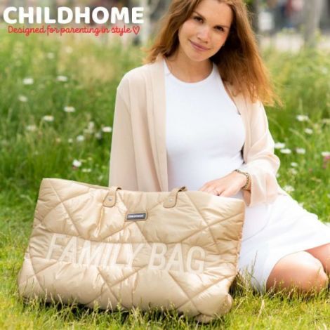 Geanta matlasata Childhome Family Bag Bej - poza 5