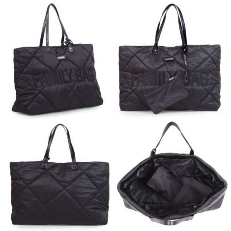 Geanta matlasata Childhome Family Bag Negru - poza 2