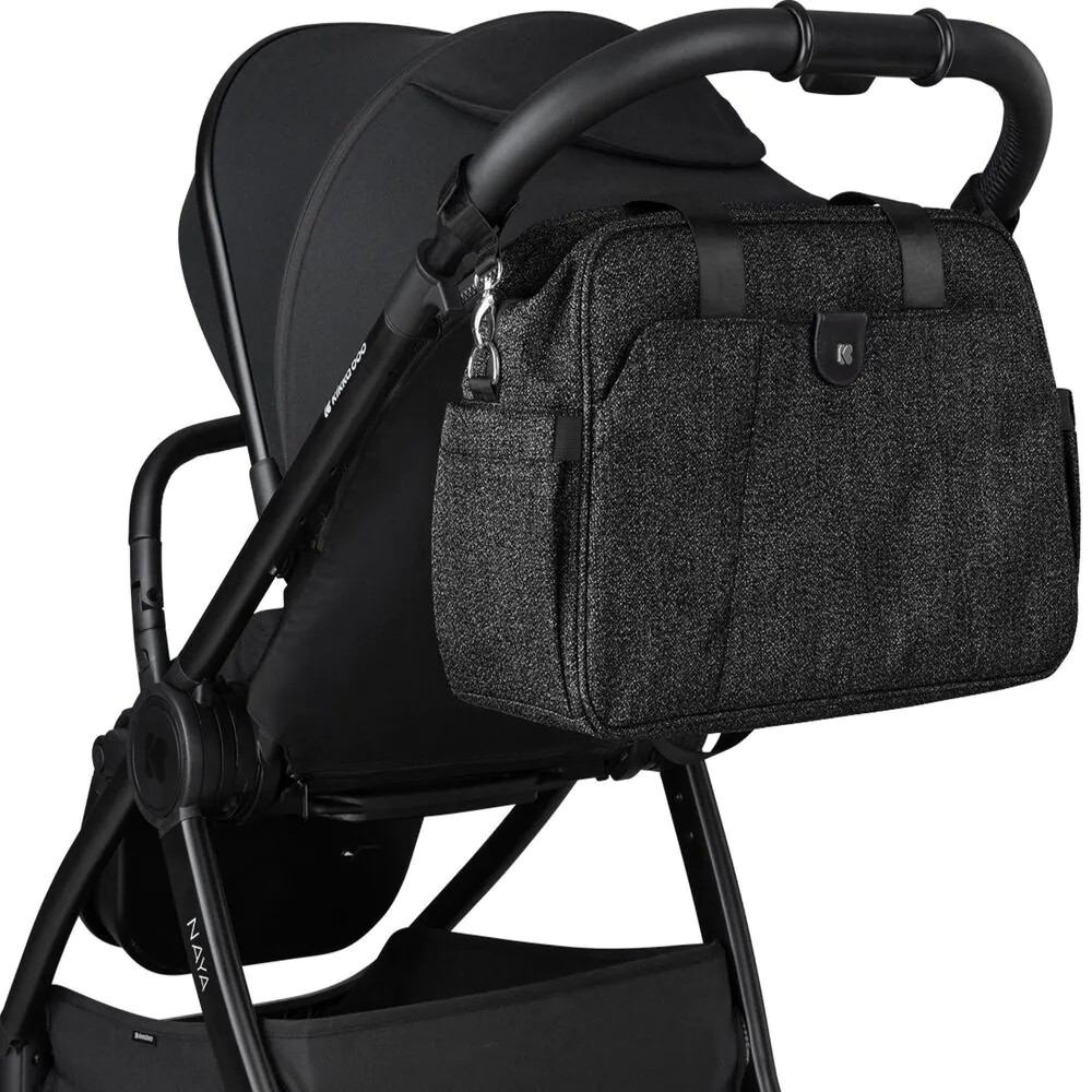 Geanta pentru carucior Kikka Boo Chelsea Neagra - poza 5