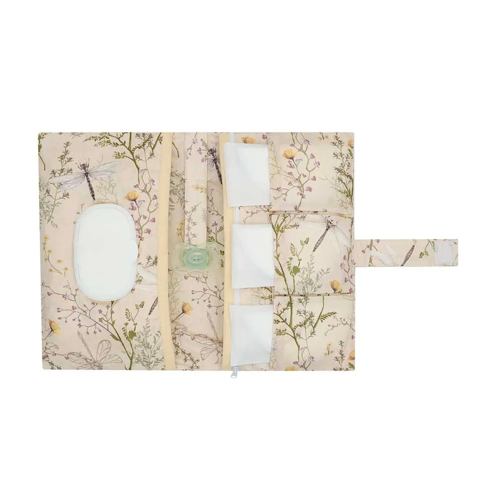 Geanta pentru scutece Kikka Boo Secret Garden Bej 18x25x2 cm - poza 2