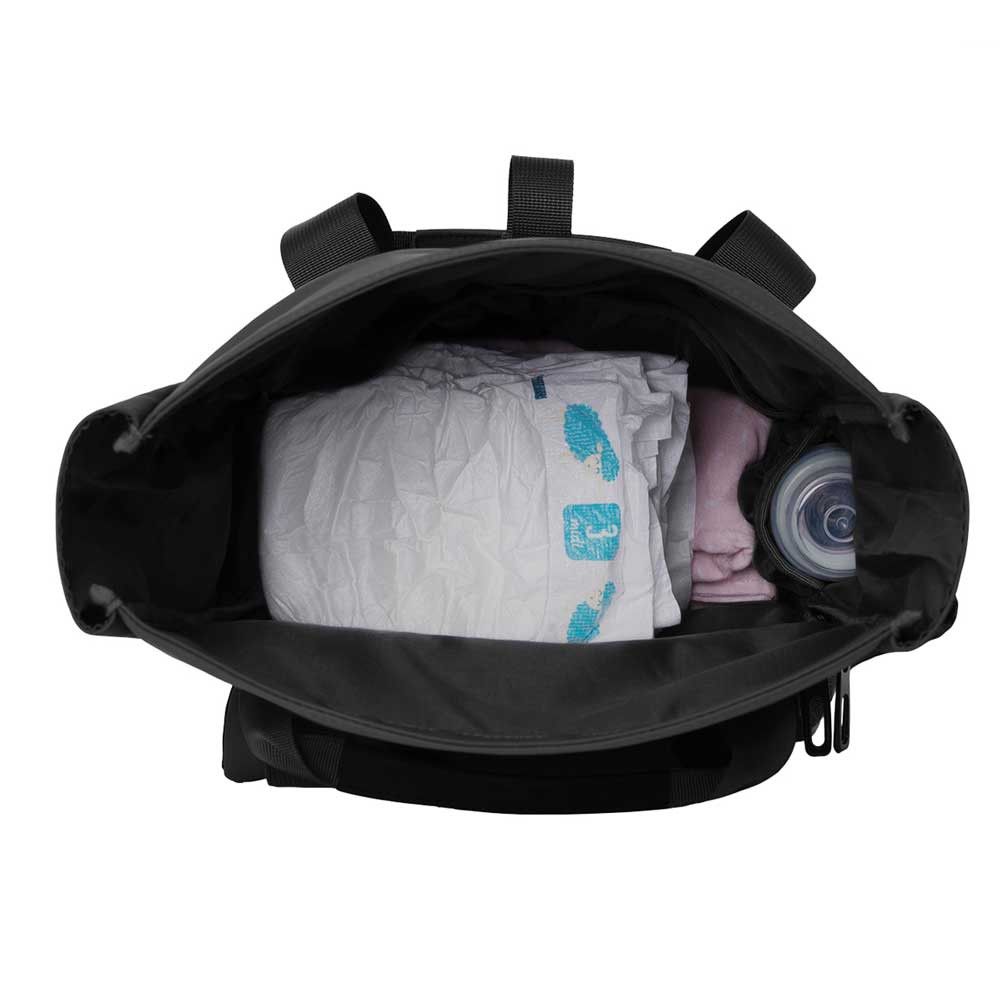 Geanta rucsac pentru carucior Kikka Boo Cerise 2024 Black - poza 4