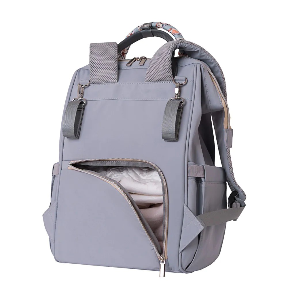 Geanta rucsac pentru carucior Kikka Boo Myla Grey - poza 2