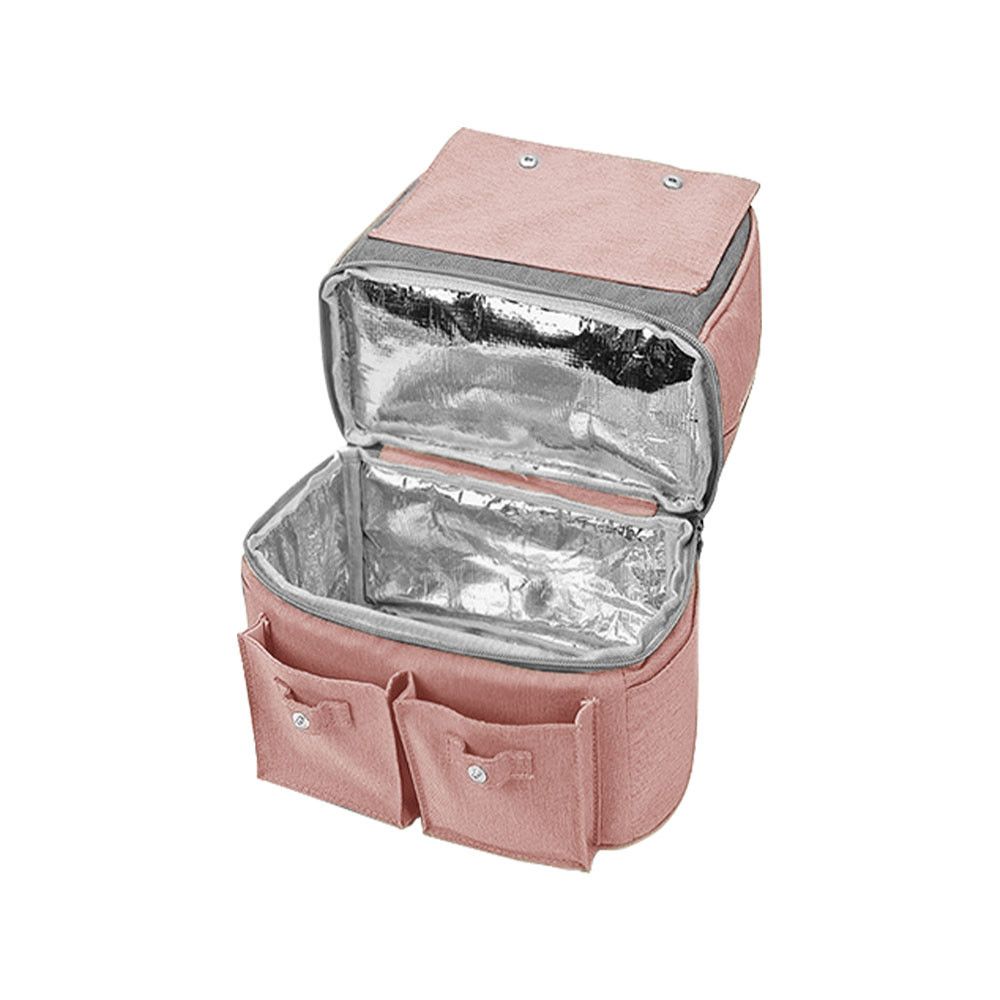Geanta rucsac pentru carucior Kikka Boo Nia Pink - poza 2