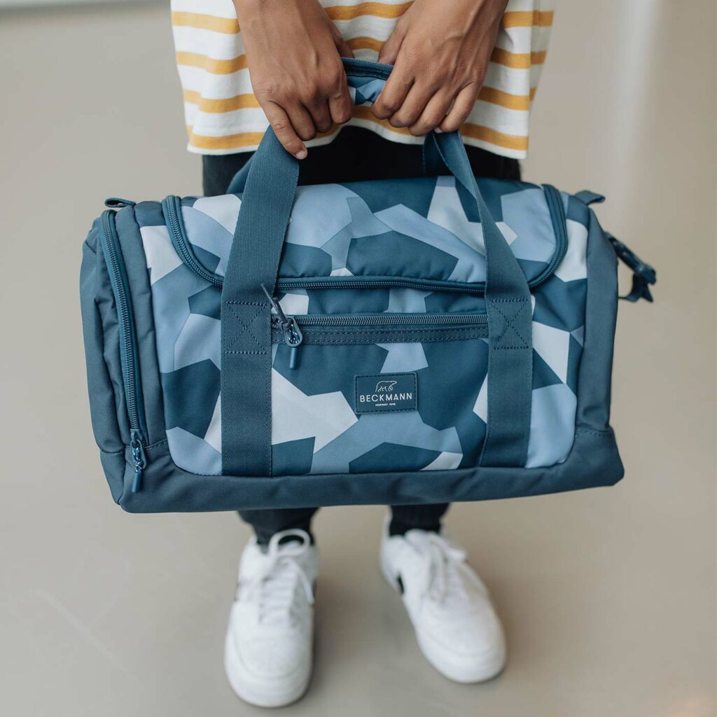 GEANTA SPORT ANTRENAMENTE, Blue Camo