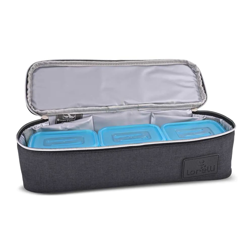 Geanta termica pentru alimente Lorelli AVY 33 x 11 x 10 cm Neagra - poza 2