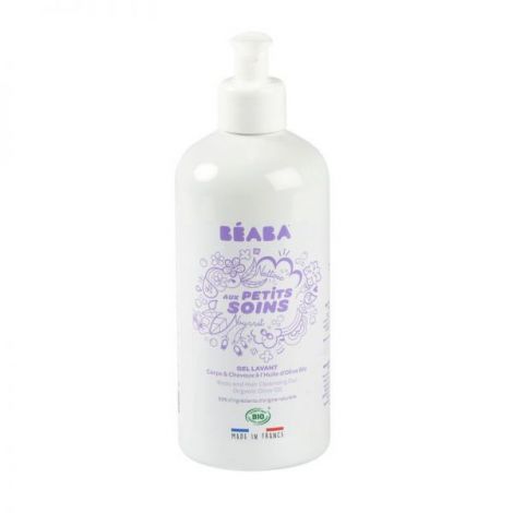 Gel de dus corp si par pentru bebelusi Beaba 500 ml, Certificat Organic - poza 1