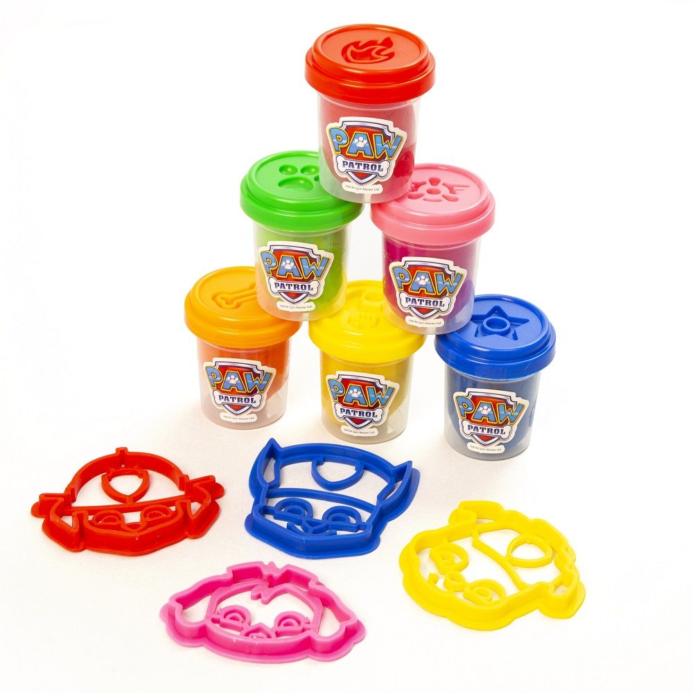 Gentuta cu forme si 6 recipiente plastilina Paw Patrol - poza 2