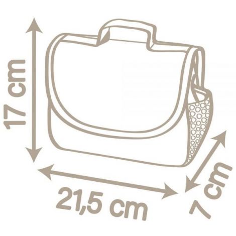 Gentuta de infasat pentru papusa Smoby Baby Nurse Changing Bag crem cu accesorii - poza 3