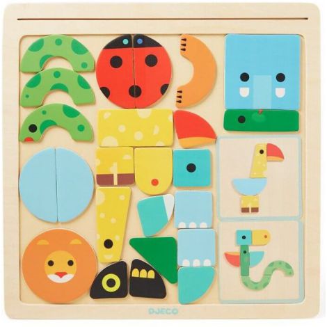 Geo Basic Djeco, joc pentru bebe cu forme geometrice - poza 1