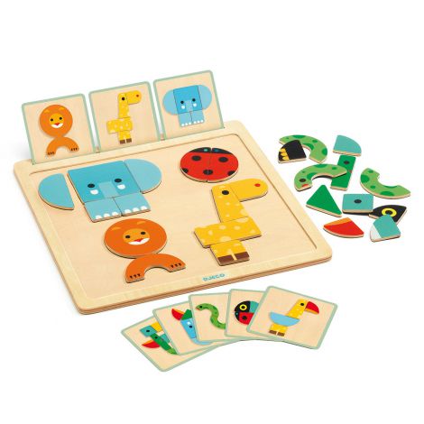 Geo Basic Djeco, joc pentru bebe cu forme geometrice - poza 3