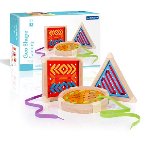 Geo Shape, set de insiretat cu ghiduri, Guidecraft - poza 1