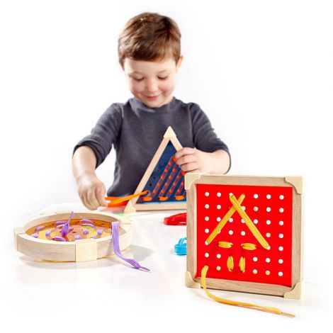 Geo Shape, set de insiretat cu ghiduri, Guidecraft - poza 2