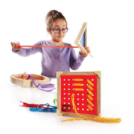Geo Shape, set de insiretat cu ghiduri, Guidecraft - poza 3
