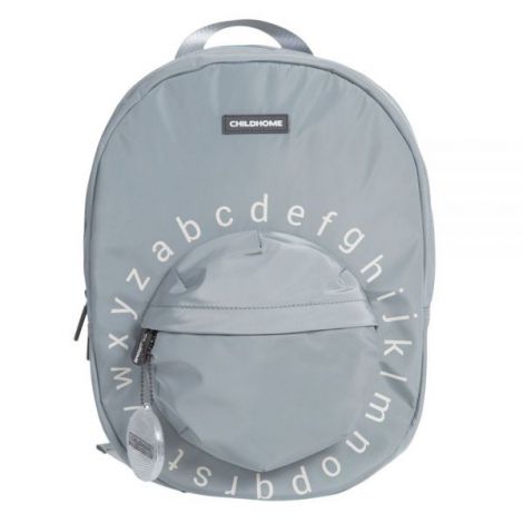 Ghiozdan Childhome ABC 29x12x38 cm Gri - poza 1