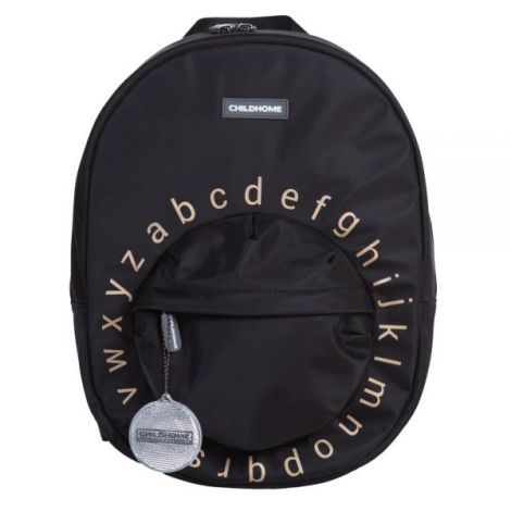 Ghiozdan Childhome ABC 29x12x38 cm Negru - poza 1