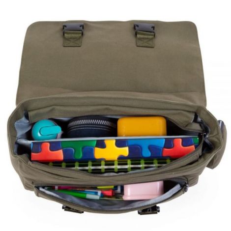 Ghiozdan Childhome My School Bag Kaki - poza 4