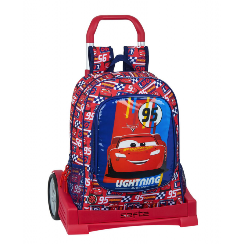 Ghiozdan cu troler Evolution Cars Racing Block