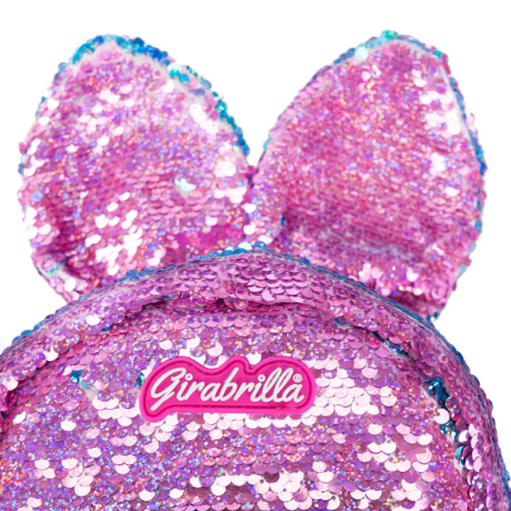 Ghiozdan Girabrilla Bunny , model Iepuras cu paiete reversibile - poza 4