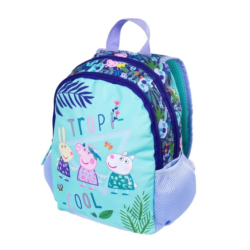 Ghiozdan Peppa Pig pentru gradinita cu 2 compartimente,23x10x27 cm