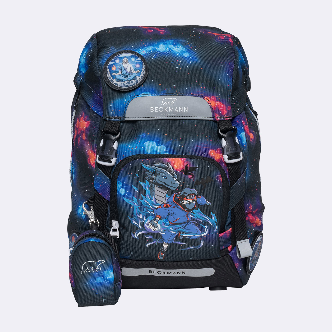 Ghiozdan, rucsac ergonomic pentru scoala, Clasic, NINJA ELEMENTS