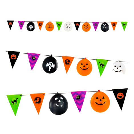 Ghirlanda halloween stegulete si baloane - poza 1