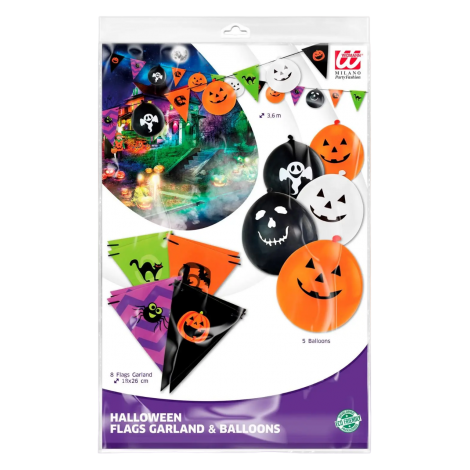 Ghirlanda halloween stegulete si baloane - poza 2