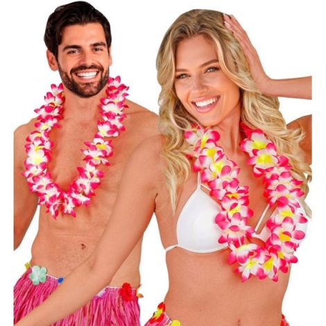 Ghirlanda hawaii flori roz - poza 3