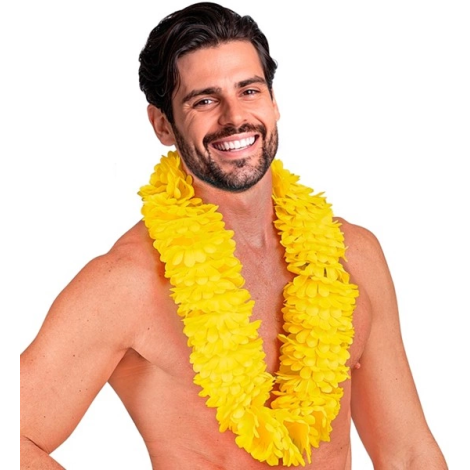Ghirlanda hawaii galbena deluxe - poza 2