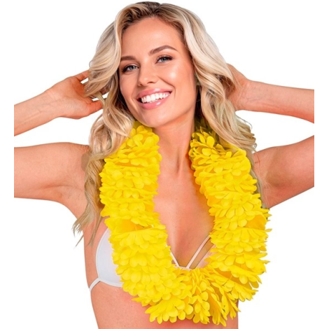 Ghirlanda hawaii galbena deluxe - poza 3