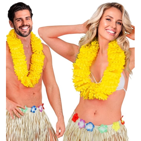 Ghirlanda hawaii galbena deluxe - poza 4