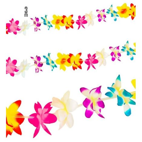 Ghirlanda hawaii multicolora 3 m - poza 1