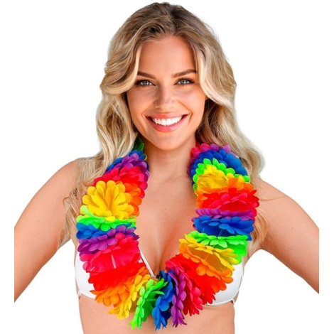 Ghirlanda hawaii multicolora deluxe - poza 2