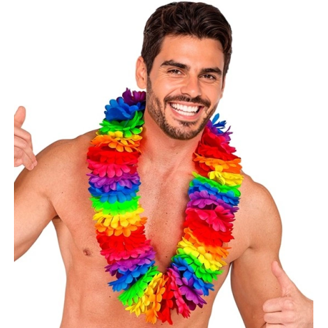 Ghirlanda hawaii multicolora deluxe - poza 3