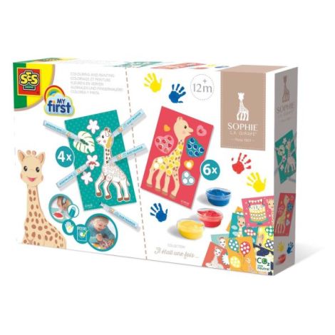 Girafa Sophie - Coloreaza si picteaza - poza 1