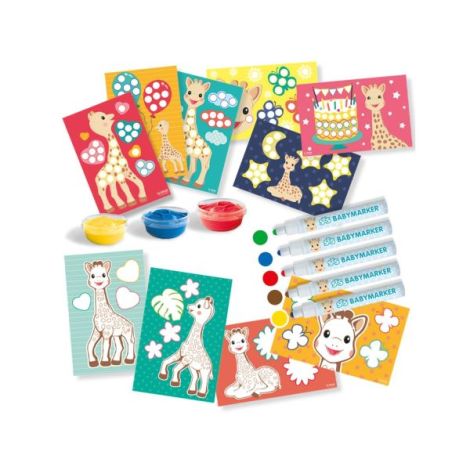 Girafa Sophie - Coloreaza si picteaza - poza 2