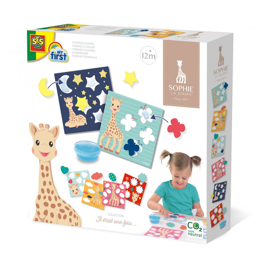 Girafa Sophie , Lipeste forme, set creativ cu mozaic din hartie