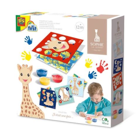 Girafa Sophie - Set acuarele pentru degete cu planse - poza 1
