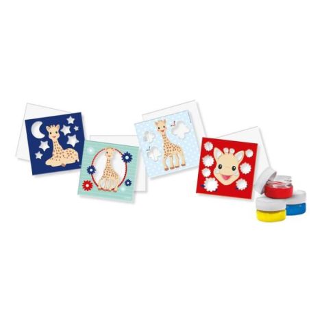 Girafa Sophie - Set acuarele pentru degete cu planse - poza 2