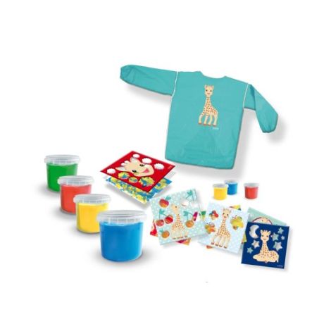 Girafa Sophie - Set acuarele pentru degetele cu planse si sort - poza 2
