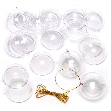 Globuri rotunde transparente set de 12 - Baker Ross - poza 1
