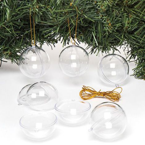 Globuri rotunde transparente set de 12 - Baker Ross - poza 2