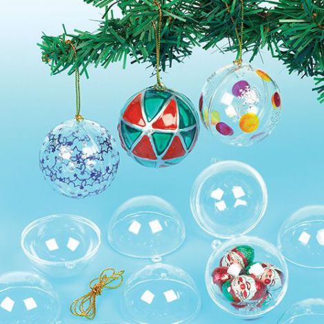 Globuri rotunde transparente set de 12 - Baker Ross - poza 3