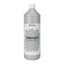Gouache sticla 1L Argintiu cu sclipici - Heutink - poza 1