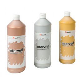 Gouache sticla 1L Argintiu cu sclipici - Heutink - poza 4