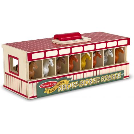 Grajd portabil cu 8 cai Melissa and Doug - poza 1